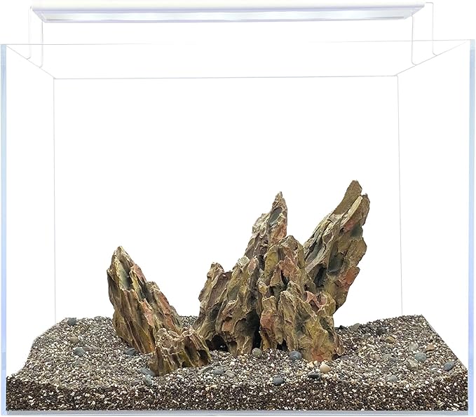 CURRENT USA Ohko Dragon Stone Aquarium Rock Decor, 3 Piece - Unique, Hand-Painted Molded Fish Tank Decorations for Aquascaping, Terrariums, Vivariums - PH Neutral - Perfect for Aquariums Up to 24'' L