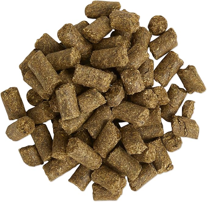 Uckele SmartEquine Equi Treats | Made with Timothy Grass & Sunflower Meal | High-Fiber Horse Treats | Low ESC & Starch | Bite-Sized | No Added Sugar | Cookies for Horses | 4 LB (4 LB, Apple Pie)