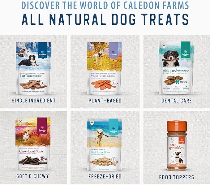Caledon Farms Plaque Busters with Bacon Dog Treats: Grain Free, Gluten Free, No Additives, Colors or Preservatives, Brown 8 Count (Pack of 1)