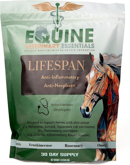 Lifespan Equine Herbal Anti-Inflammatory Supplement | Natural Joint & Mobility Support for Horses | Eases Swelling, Stiffness & Pain | Daily Powder Formula