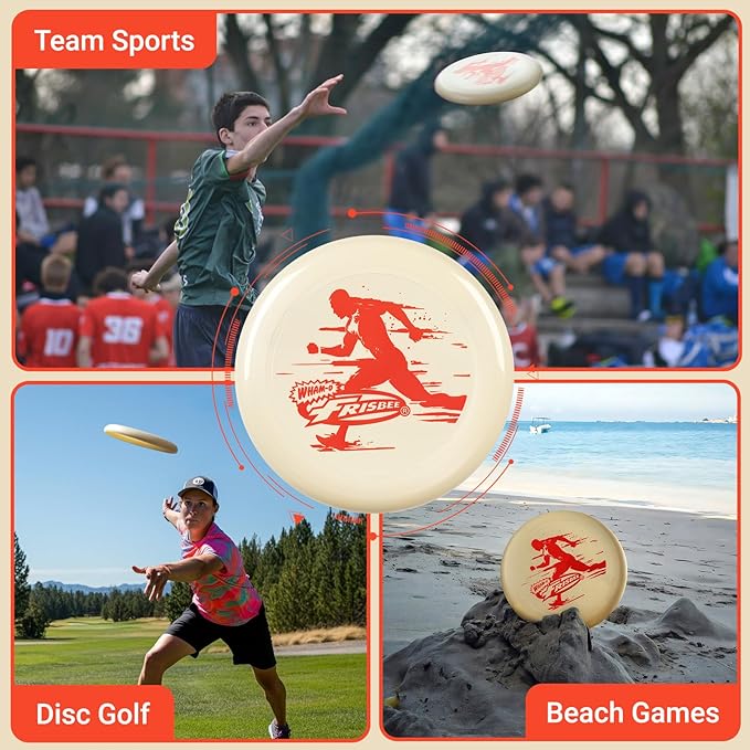 Wham-O Frisbee All Sport Flying Disc 140g, 9.85 Inch, Durable Sports Disc with Non-Slip Grip for Outdoor Games,Team Sports and Family Fun