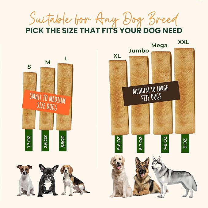 Authentic Himalayan Yak Cheese for Dogs - XLarge (Pack of 2) - Sourced from Pristine Himalayan Foothill, Rawhide-Free, NO preservatives