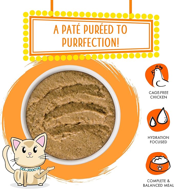 Weruva Wet Cat Food, Love Connection with Chicken and Salmon Pate, 2.8oz Slide N Serve Pouch, Pack of 12
