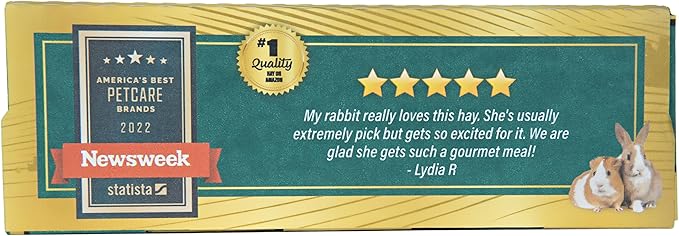 Small Pet Select - Premium Ultra Soft Timothy Hay, Rabbits, Guinea Pigs, Chinchillas, 2lb