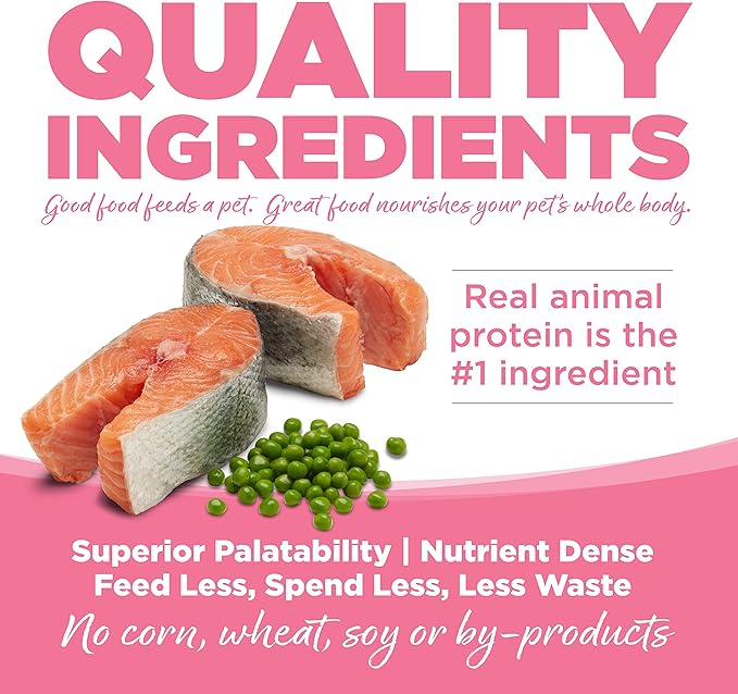 NutriSource Pure Vita Limited Ingredient Grain Free Dry Dog Food, Salmon and Peas, 25LB