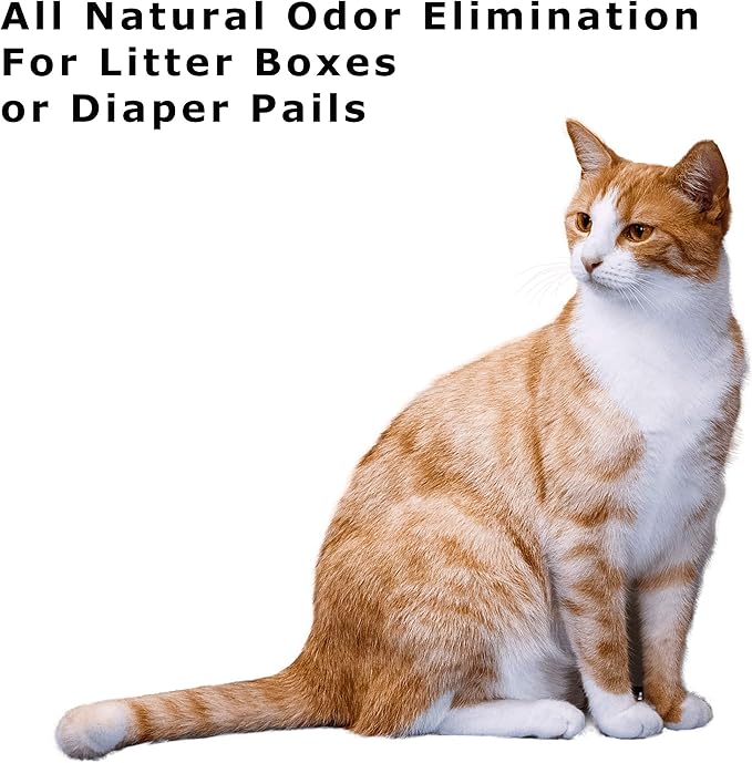Bamboo Charcoal Deodorizer Bag for Litter Disposal Box/Diaper Pails (4 Pack) - Replacement Inserts for PetFushion Portable Cat Litter Disposal - Absorb and Eliminate Odors/Smells