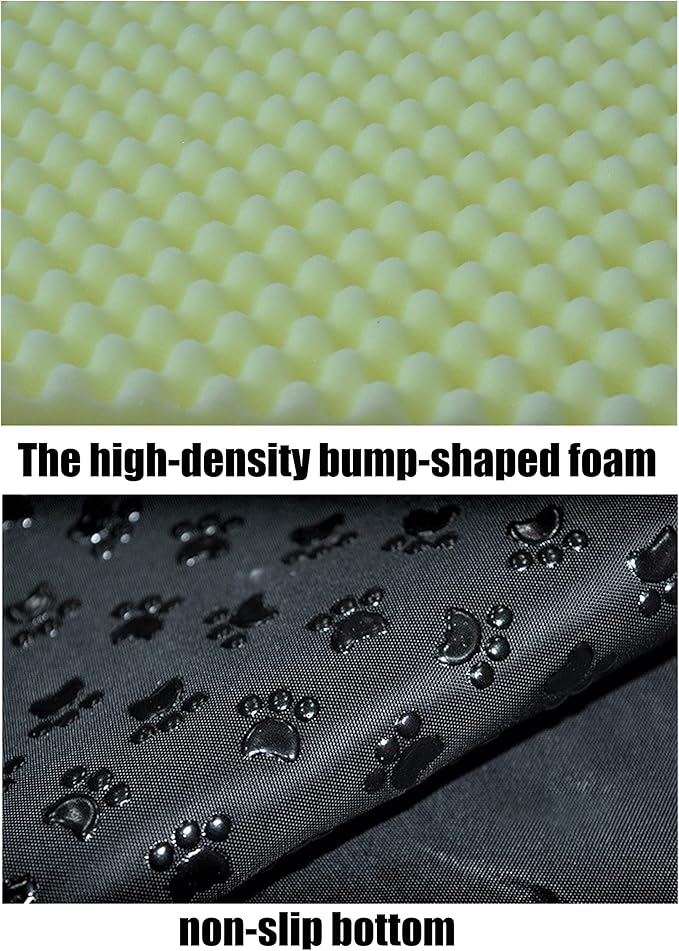 Cat Bed or Dog Bed,2 Ways to Use,Indoor Pet House with Fluffy Mat,Removable and Washable Cover,Splash-Proof House and Non-Slip Bottom,for Cats and Small Dogs(S Brick)