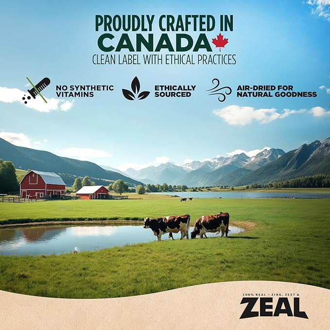 ZEAL Canada Air-Dried Beef Recipe for Dogs - High Protein, Natural Superfoods, Nutrient Rich, No Fillers, Grain Free, Complete & Balanced (Beef, 2.2 lb)