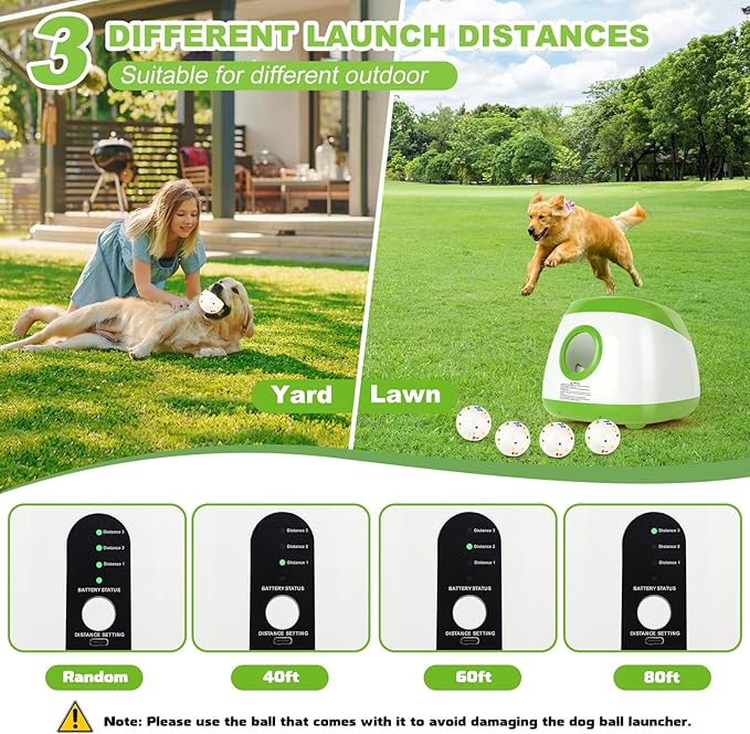 Automatic Ball Launcher for Dogs (Old Green)