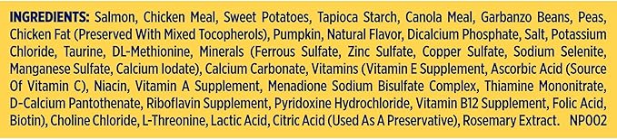 Nature's Recipe Grain Free Dry Dog Food, Salmon, Sweet Potato & Pumpkin Recipe, 12 lb. Bag