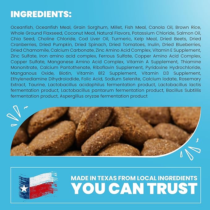 Muenster Ancient Grains Ocean Fish Dry Dog Food, 22lb - Gluten-Free, High Protein, Digestive Support