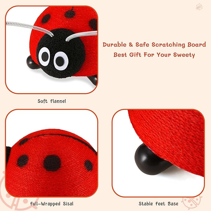 Cat Scratching Post Cute Scratching Board Install-Free Sisal Ball