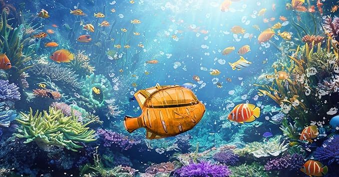 Aquarium Water Clarifier | Clear Cloudy Fish Tank Water Treatment, Safe for Freshwater & Saltwater Fish and Plants - Orange & Purple, 2 Pack