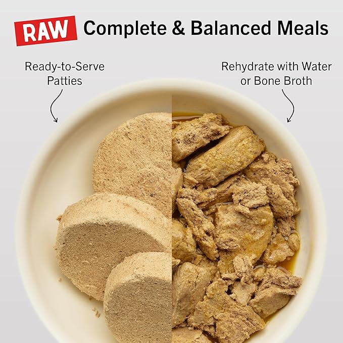 Stella & Chewy's Freeze Dried Raw Dinner Patties – Crafted for Puppies – Grain Free, Protein Rich Perfectly Puppy Chicken & Salmon Recipe – 5.5 oz Bag