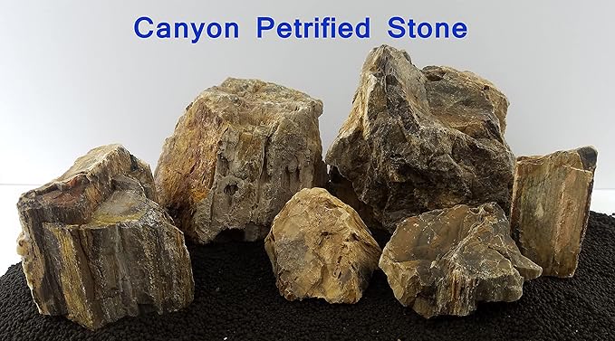 Lifegard Aquatics Aquascaping Canyon Petrified Stone Kit – Decorative Aquarium Rocks, Fish Tanks – 25 Gallon Kits