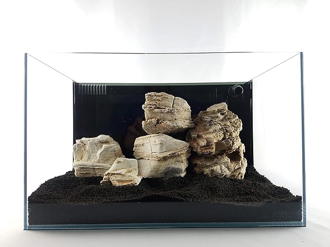 Lifegard Aquatics Aquascaping Crema Pagoda Rock Kit – Decorative Aquarium Rocks, Fish Tanks – 10 Gallon Kits