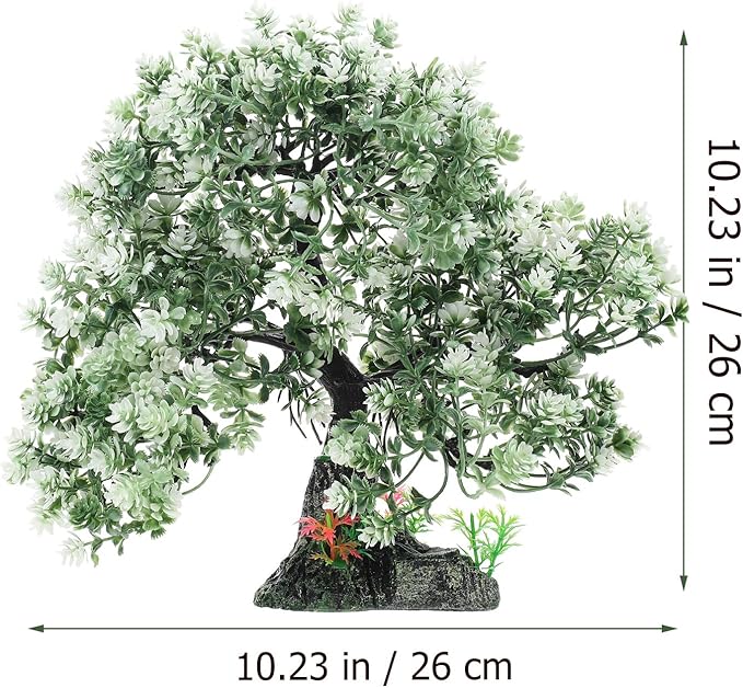 Aquarium Artificial Tree Decor Realistic Fish Tank Landscaping Ornament for Home Decoration Premium Craft for Aquatic Plants and Desktop Decor