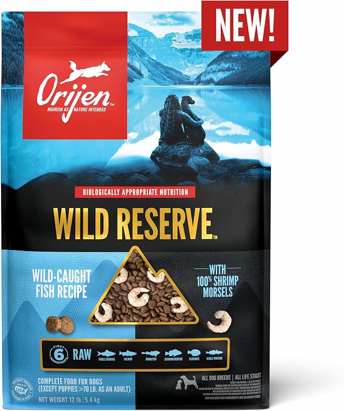 ORIJEN Wild Reserve Dry Dog Food Wild-Caught Fish Recipe 20lb Bag