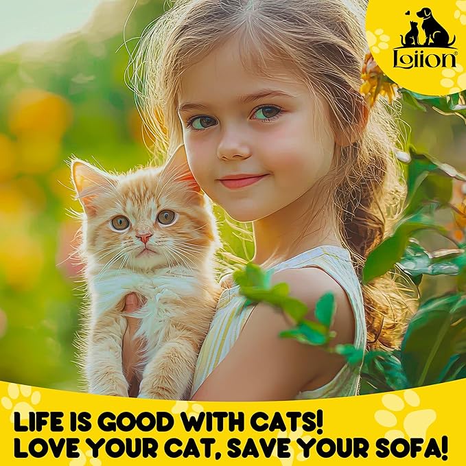 Loiion Cat Scratch Furniture Protector - Anti-Slip, Waterproof Sofa Cover to Keep Cats Off, Pet-Friendly Couch Protectors for 3 Cushion Couch, Anti-Scratch Couch Cover for Pets and Kids 118"X91"Brown