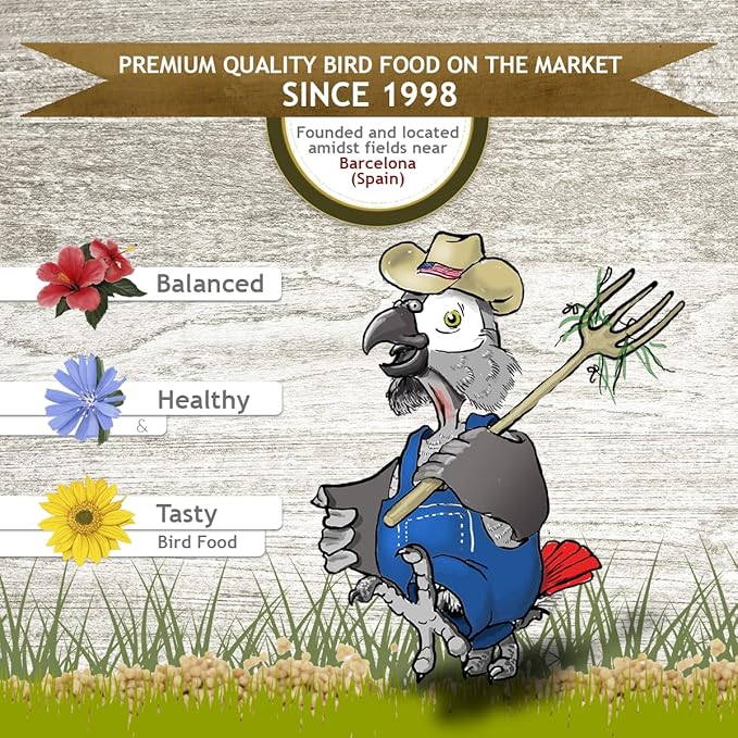 Psittacus Micro 2.2 lb | Complete Diet for Parakeets, Cockatiels and Australian Parrots | Premium Food for Birds, 100% no-GMO