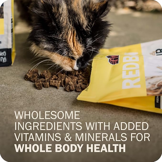 Redbarn Air Dried Powerfood for Cats with Real Chicken – Made in USA High Protein, Grain-Free Dry Cat Kitten Food Full Meal or Topper for Picky Eaters Supports Energy & Healthy Skin Coat – 2 lb Bag