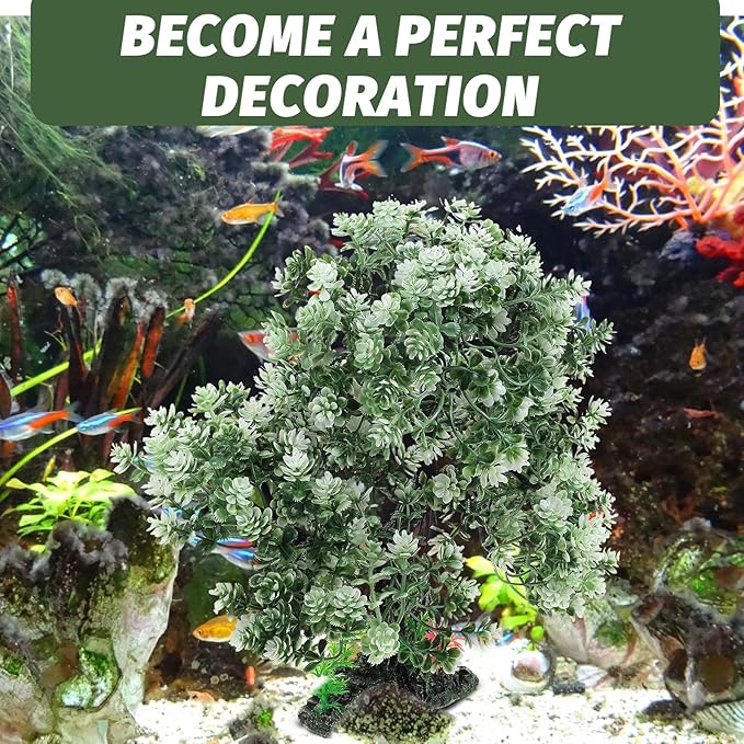 Aquarium Artificial Tree Decor Realistic Fish Tank Landscaping Ornament for Home Decoration Premium Craft for Aquatic Plants and Desktop Decor