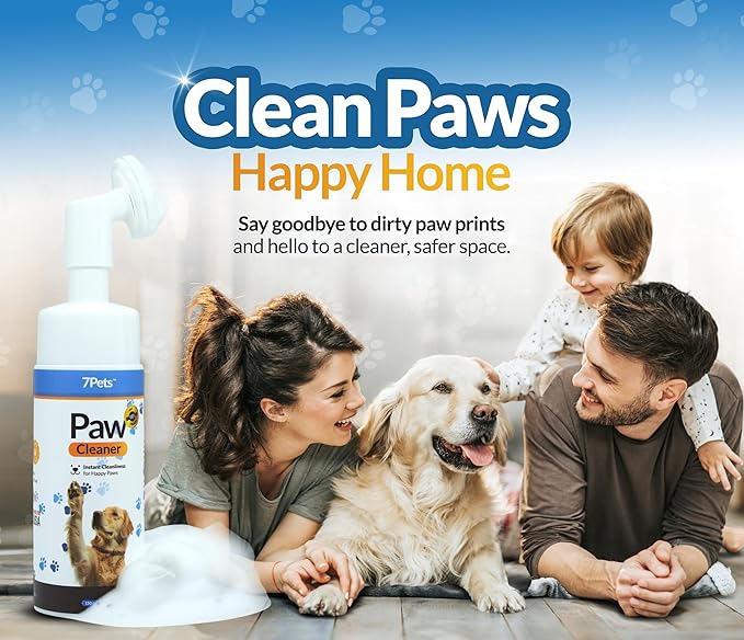 Paw Cleaner for Dogs & Cats | Gentle Dog Paw Washer | No Rinse Foaming | Unscented | Pet Foot Cleaner with Built-in Silicone Brush for Muddy Paws | Puppy & Kitten Paw Wash