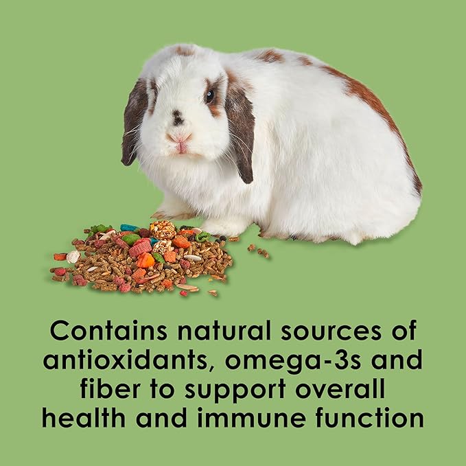 Kaytee Fiesta Rabbit Food, Nutritious and Fun Blend, Supports Dental Health and Digestion, 3.5 pounds