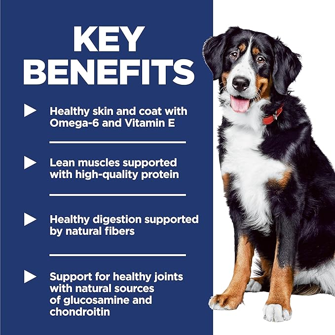 Hill's Science Diet Large Breed, Adult 1-5, Large Breed Premium Nutrition, Dry Dog Food, Chicken & Barley, 45 lb Bag