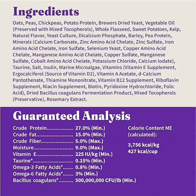 Halo Holistic Vegan Dog Food, Plant-Based Recipe with Kelp, Dry Dog Food, Complete Digestive Health, Kibble for Adult Dogs, 3.5 lb Bag