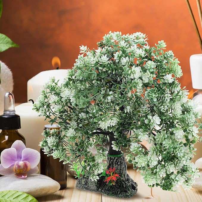 Aquarium Artificial Tree Decor Realistic Fish Tank Landscaping Ornament for Home Decoration Premium Craft for Aquatic Plants and Desktop Decor