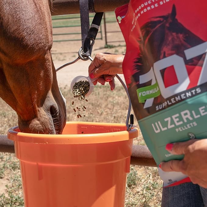 Formula 707 ULZERless Equine Supplement, 7.5lb Bag - Natural Gut Support for Horses with Ulcer Risk Factors