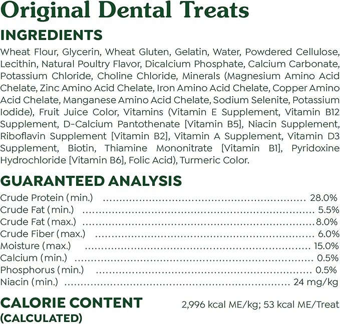 Greenies Original Petite Dental Dog Treats, 27 oz. Pack (45 Treats)