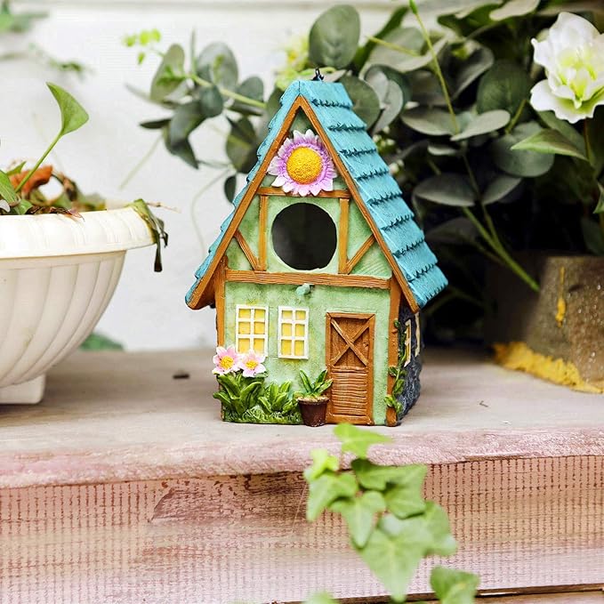 Bird Houses for Outside Clearance Hanging Birdhouses for Outdoors Bluebird Houses for Outside Nesting Box for Bird Lovers Tree Swallow Finch Wild Birds Wren Chickadee1