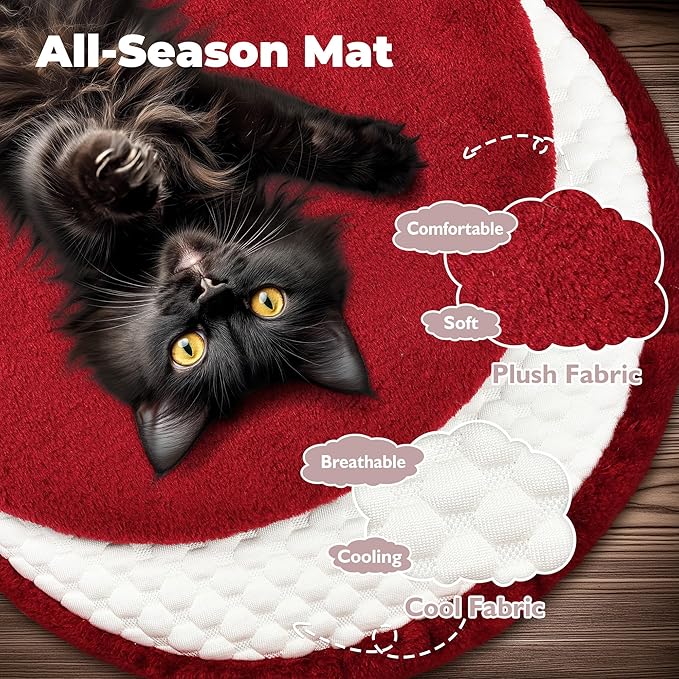 Easyego Modern Cat Tree, Aesthetic Wood Cat Tree Tower for Large Cats, Luxury Cat Condo with Scratching Posts and Flower Platforms, Cat Furniture by Easyego,(Black)