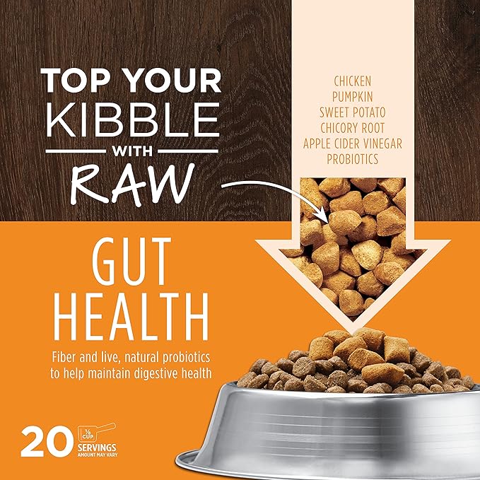 Instinct Raw Boost Mixers Gut Health Freeze-Dried Dog Food Topper, 5.5 oz. Bag