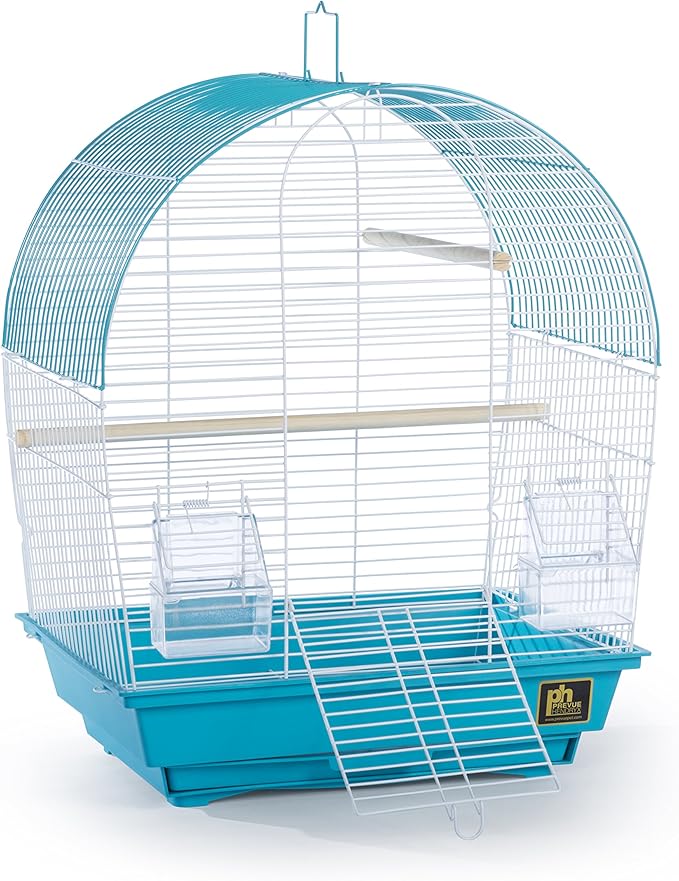 Prevue Pet Products South Beach Dome Top Bird Cage, Teal (SP50071),14 1/8" L x 11 1/4" W x 18 1/8" H