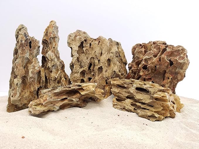 Lifegard Aquatics Aquascaping Dragon Ohko Rock 10 Lb Kit – Decorative Aquarium Rocks, Fish Tanks – 10 Lbs Kits