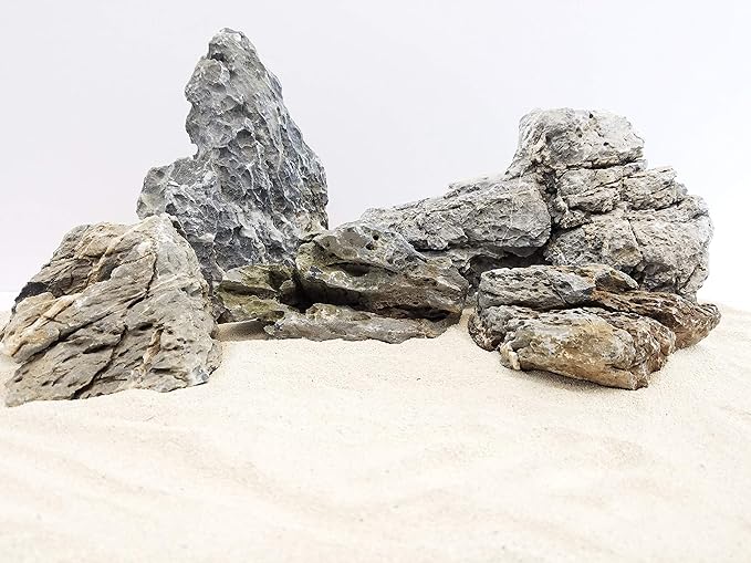 Lifegard Aquatics Aquascaping Smoky Mountain Seiryu Stone – Decorative Aquarium Rocks, Fish Tanks – 10 Lbs