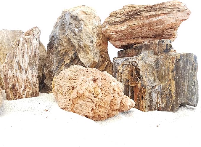 Lifegard Aquatics Aquascaping Canyon Petrified Stone Kit – Decorative Aquarium Rocks, Fish Tanks – 25 Gallon Kits
