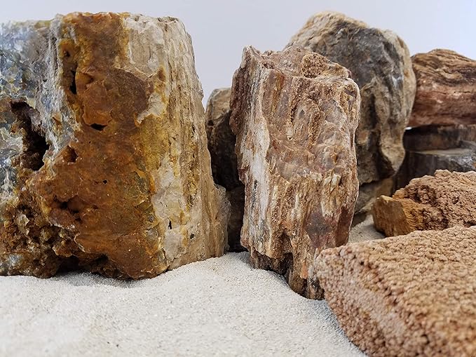 Lifegard Aquatics Aquascaping Canyon Petrified Stone Kit – Decorative Aquarium Rocks, Fish Tanks – 25 Gallon Kits