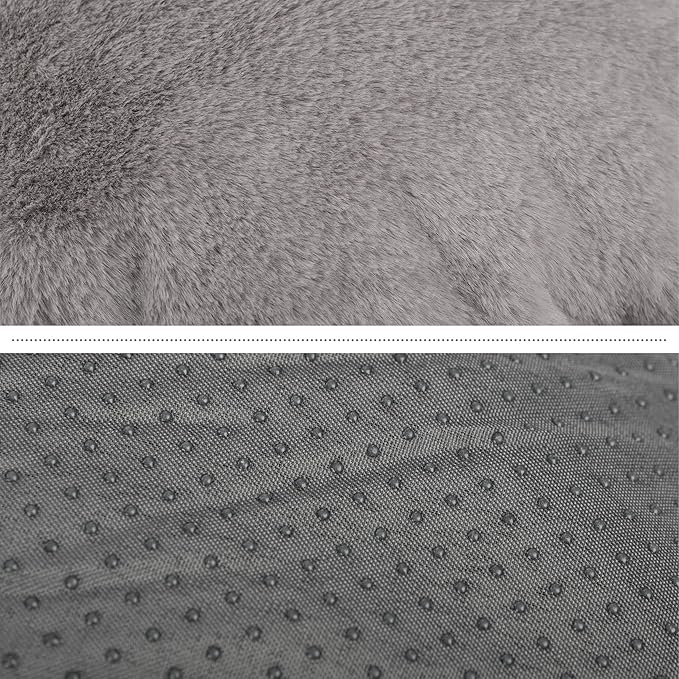 PETMAKER Dog Bed - Donut Bed for Medium Pets - Dog Bed with Removable Washable Cover and Anti-Slip Bottom - Puppy Essentials (Gray)