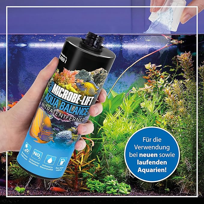 MICROBE-LIFT Bacterial Cleaner and Balancer for Salt and Fresh Water Tanks and Aquariums, Reduces Organic Waste and Prevents New Tank Syndrome, 128oz, 1 Gallon