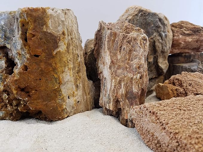 Lifegard Aquatics Aquascaping Canyon Petrified Stone Kit – Decorative Aquarium Rocks, Fish Tanks – 25 Gallon Kits