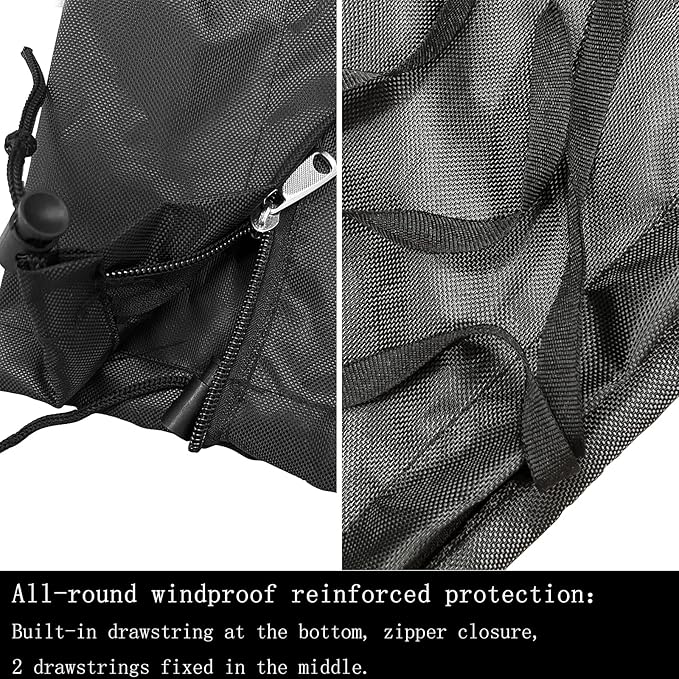 Outdoor Solar Shower Cover, Heavy Duty 600D Waterproof All Weather Protection for Pool Showers 83 x 11.8 inches Black