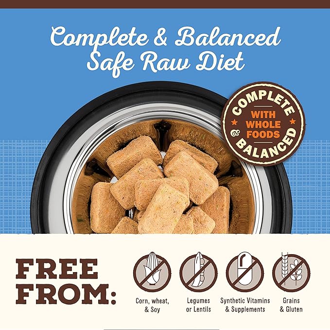 Primal Freeze Dried Raw Dog Food Nuggets, Duck, Complete & Balanced Meal, Also Use as Topper or Treat, Premium, Healthy, Grain Free, High Protein Raw Dog Food, 14 oz