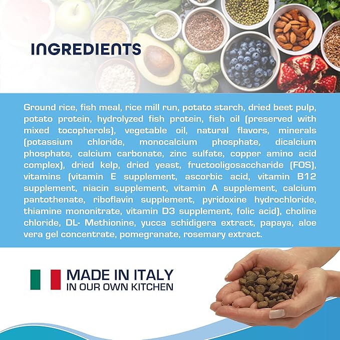 Forza10 Dermo Allergy Dog Food for Allergies and Itching, Fish Flavor Dry Dog Food for Skin Allergies and Sensitive Stomach for Adult Dogs All Breeds, 22 Pounds