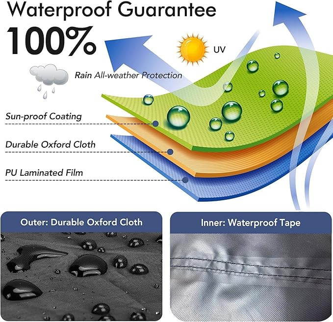 Replacement Outdoor Dog Kennel Cover 5'W x 10'L Made of 600D Waterproof Oxford Cloth- Black (Sold only Kennel Cover Without Frame)
