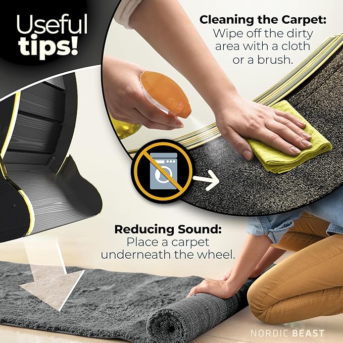 48'' Golden XL Cat Wheel - Cat Wheels for Indoor Cats Which Doesn't Negatively Affect Your Cat's Spine – 15.7'' Extra Wide Cat Treadmill - Fits 2 Cats Side-by-Side, 1-Year Warranty