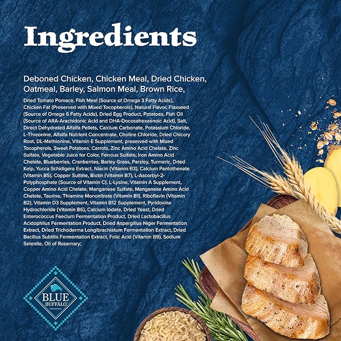 Blue Buffalo Wilderness High-Protein Natural Dry Food for Puppies, Chicken Recipe, 28-lb. Bag